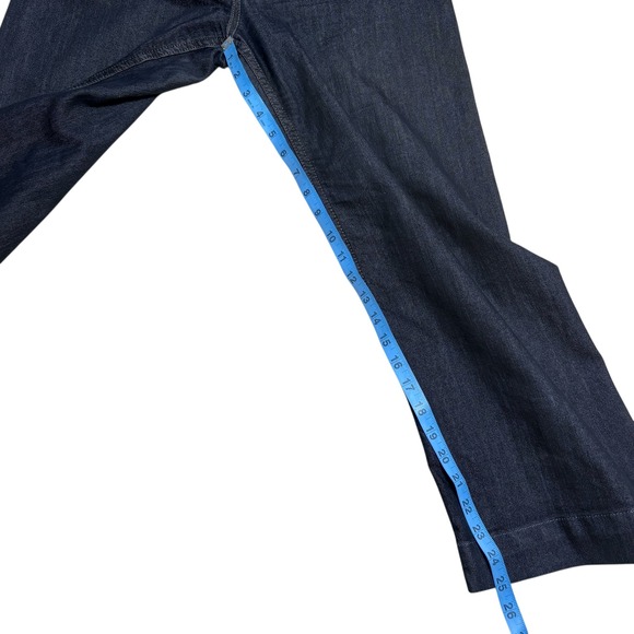 Maeve The Colette Crop Wide Leg Jeans Dark Denim Size 29 EUC - Picture 9 of 11